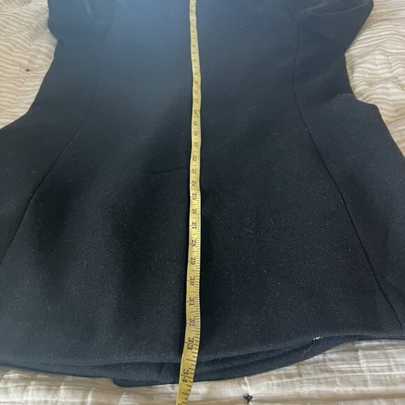 Nili Lotan X Target Wool Blend Double Breasted Pea Coat Black Women XL Academia - Picture 10 of 10